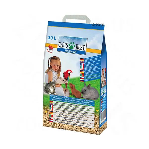 Jrs Cats Best Universal Bitkisel Kuş Kemirgen ve Kedi Kumu 20 L 11 kg paket görseli