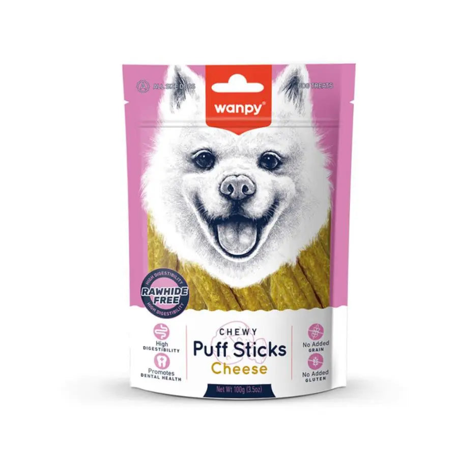 Wanpy Tahılsız Peynirli Köpek Çiğneme Ödülü 100 g paket görseli