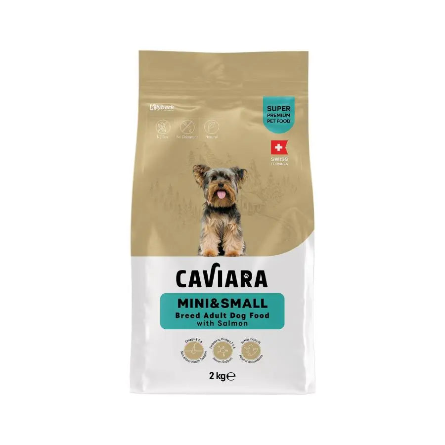Caviara Somonlu Mini ve Küçük Irk Yetişkin Köpek Maması 2 kg / 1 paket görseli