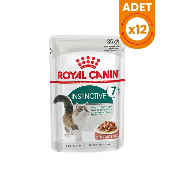 Royal Canin İnstinctive +7 Pouch Yaşlı Konserve Kedi Maması 85 g / 12 Adet paket görseli