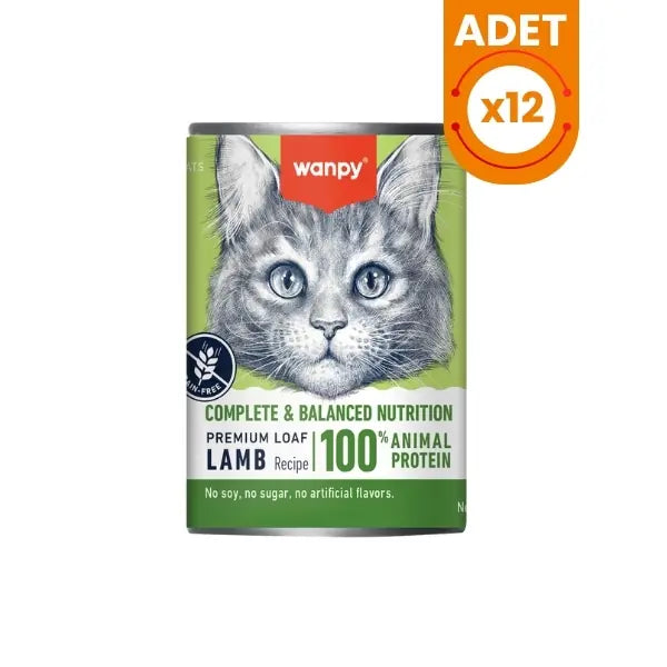 Wanpy Kuzulu Tahılsız Yetişkin Konserve Kedi Maması 375 g / 12 Adet paket görseli