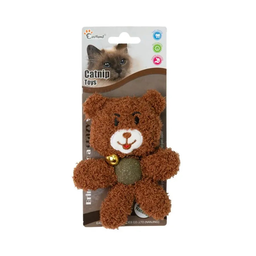 Eastland Peluş Zilli Kedi Otlu Kedi Oyuncağı paket görseli
