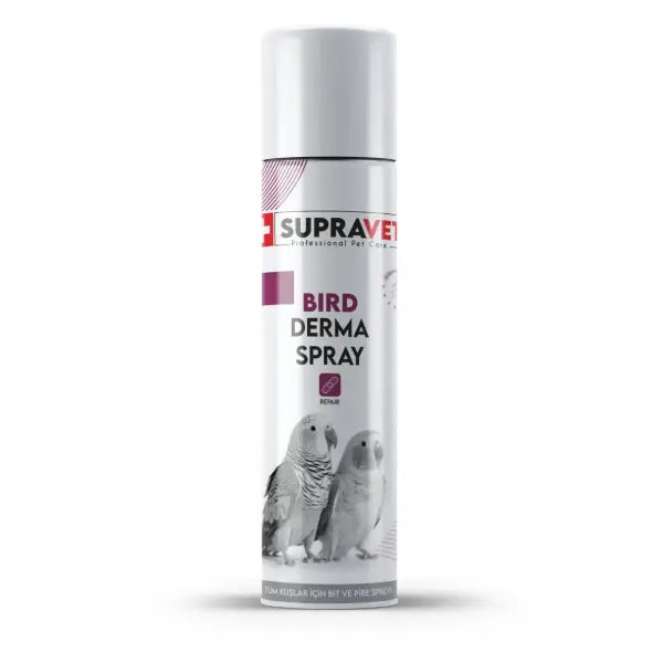 Supravet Kanarya Papağan Güvercin ve Muhabbet Kuşları Deri Bakım Spreyi 150 ml paket görseli