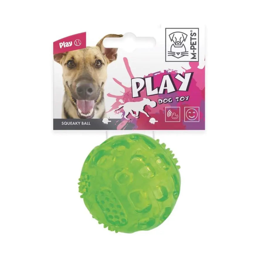 M-Pets Squeaky Köpekler İçin Oyun Topu 6,3 Cm paket görseli