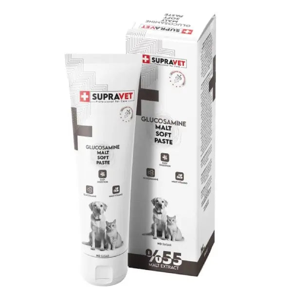 Supravet Glucosamine Kedi ve Köpek Eklem ve Kas Destekleyici Malt Paste 100 g paket görseli