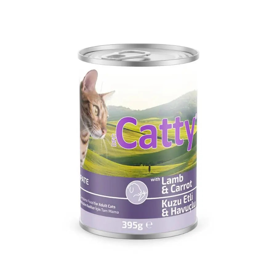 Catty Pate Kuzu Etli Havuçlu Kedi Konservesi 395 g paket görseli