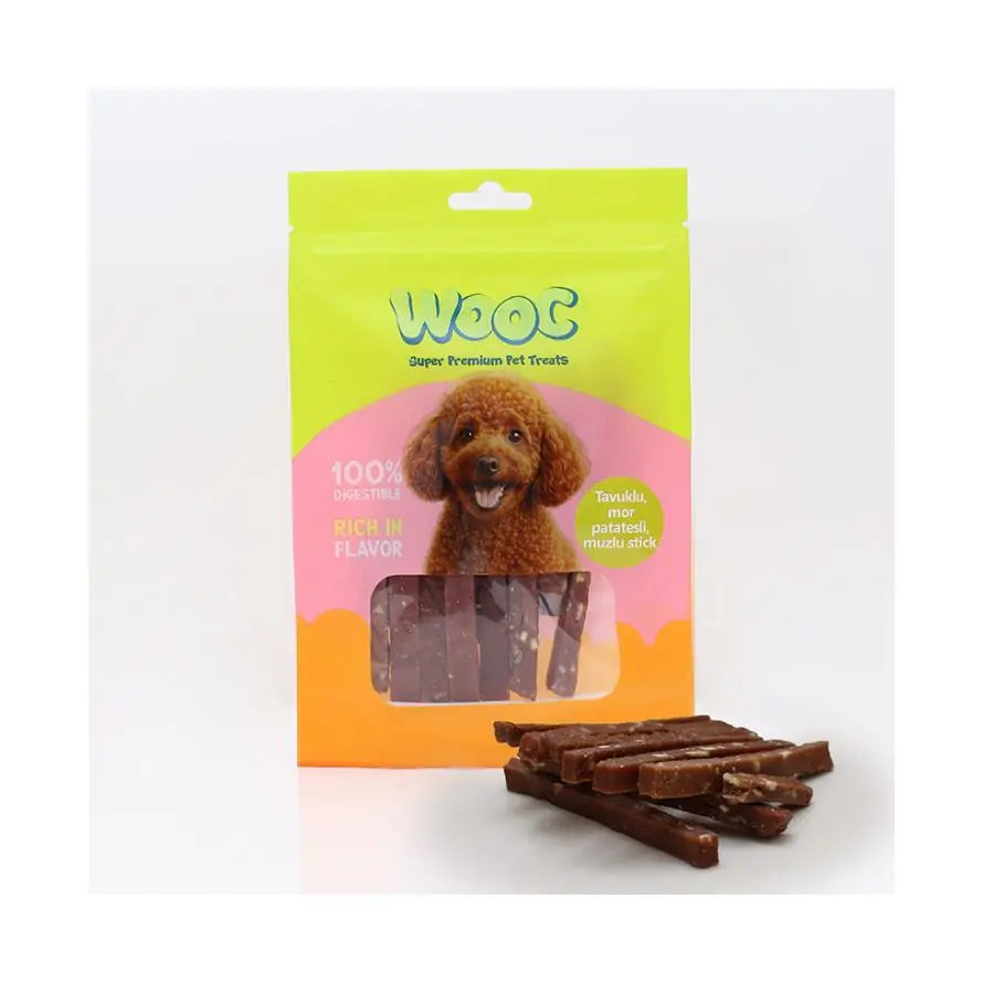 Wooc Tavuklu Mor Patatesli Muzlu Köpek Ödülü 75 g paket görseli