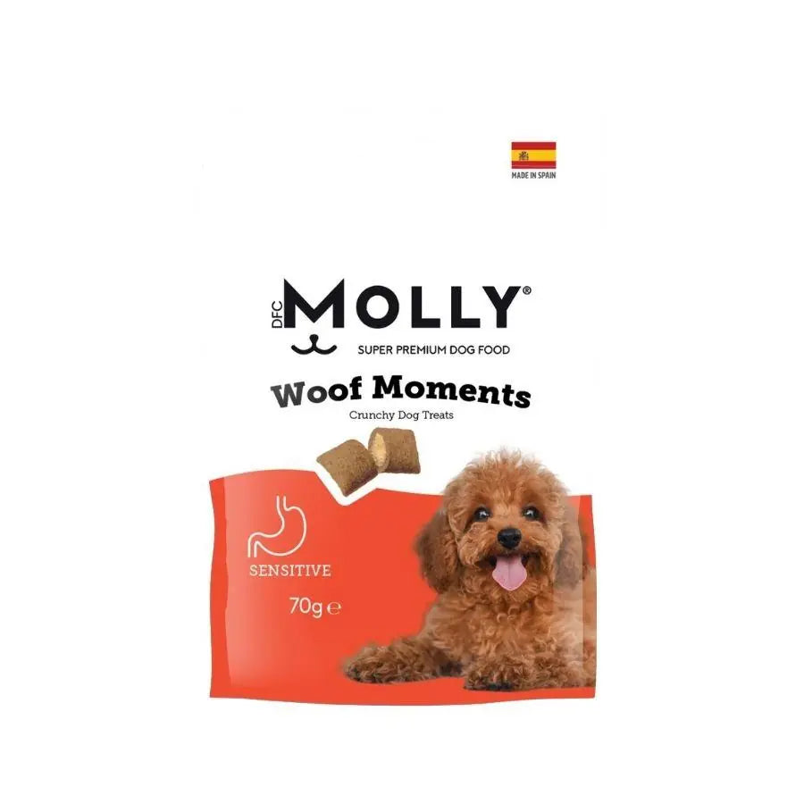 Molly Woof Moments Sensitive Hassas Sindirim İçin Köpek Ödül Maması 70 g paket görseli