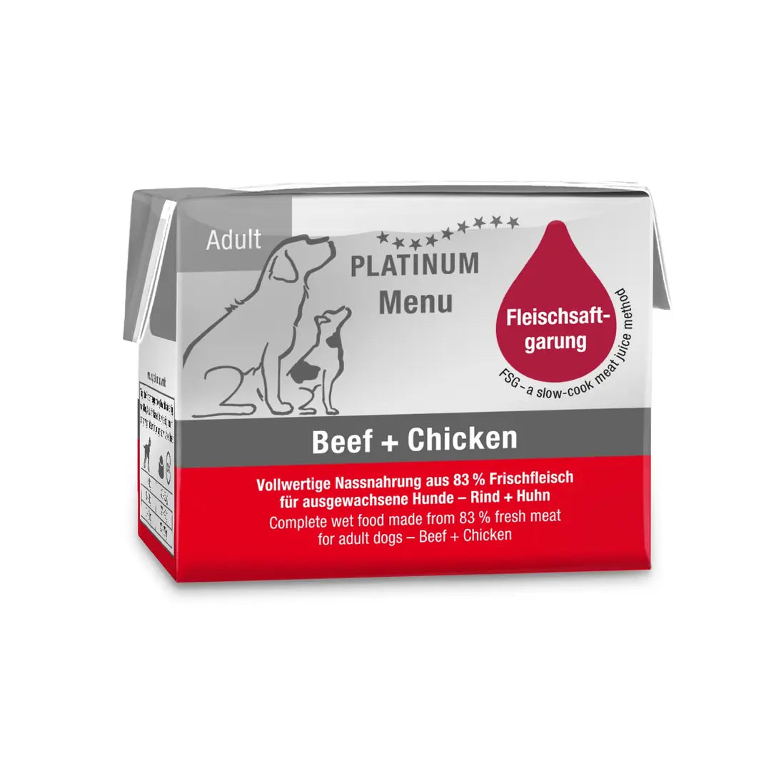 Platinum Sığır Etli ve Tavuklu Köpek Yaş Maması 90 g paket görseli