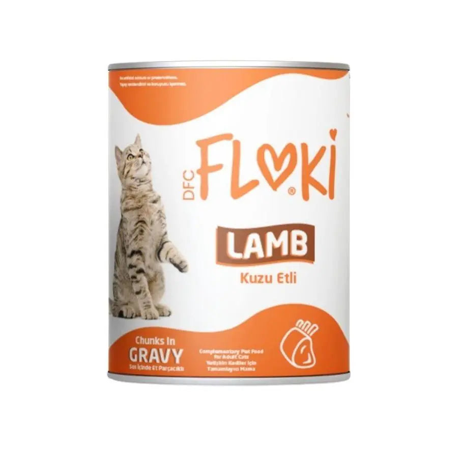 Floki Kuzulu Yetişkin Kedi Konservesi 400 g paket görseli