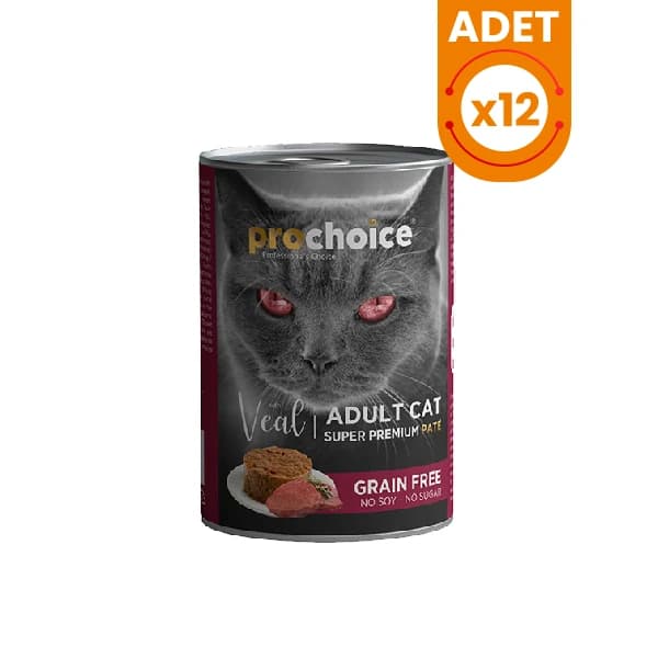 Prochoice Adult Dana Etli Ezme Yetişkin Konserve Kedi Maması 12 Adet / 400 g paket görseli