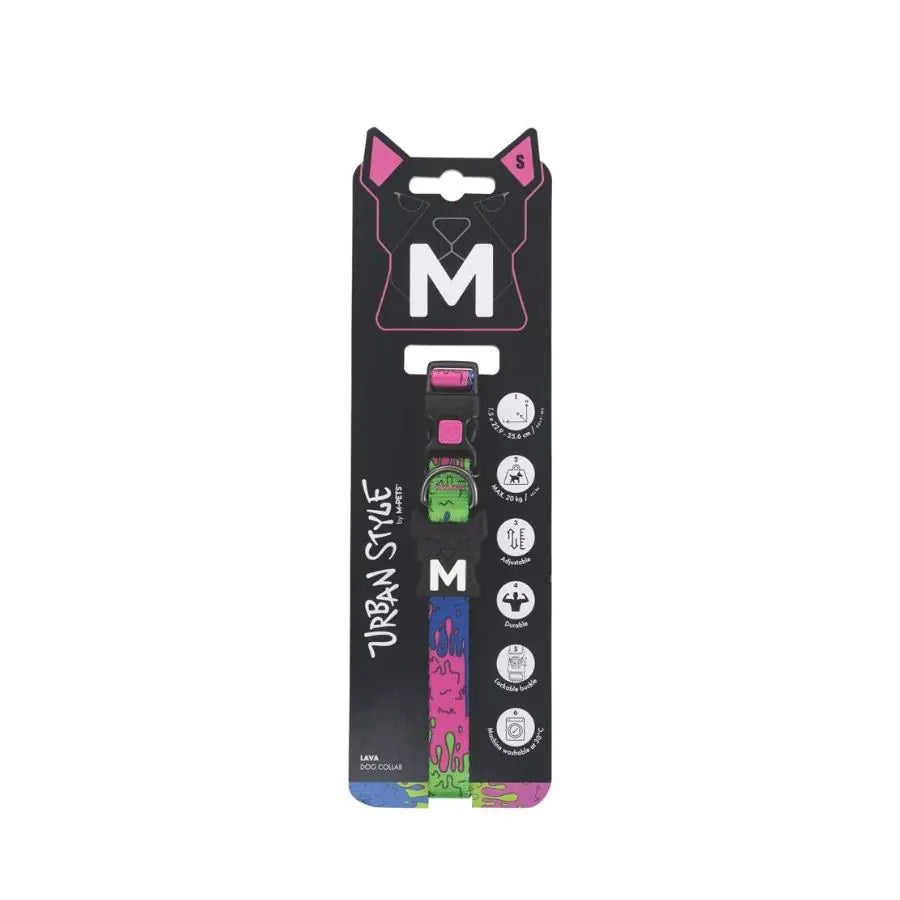 M-Pets Urban Style Lava Köpek Boyun Tasması S paket görseli