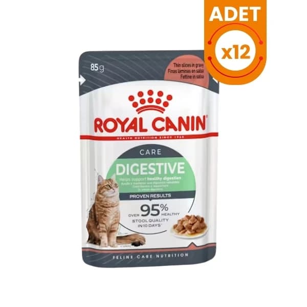 Royal Canin Digestive Sensitive Gravy Pouch Kedi Maması 85 g / 12 Adet paket görseli