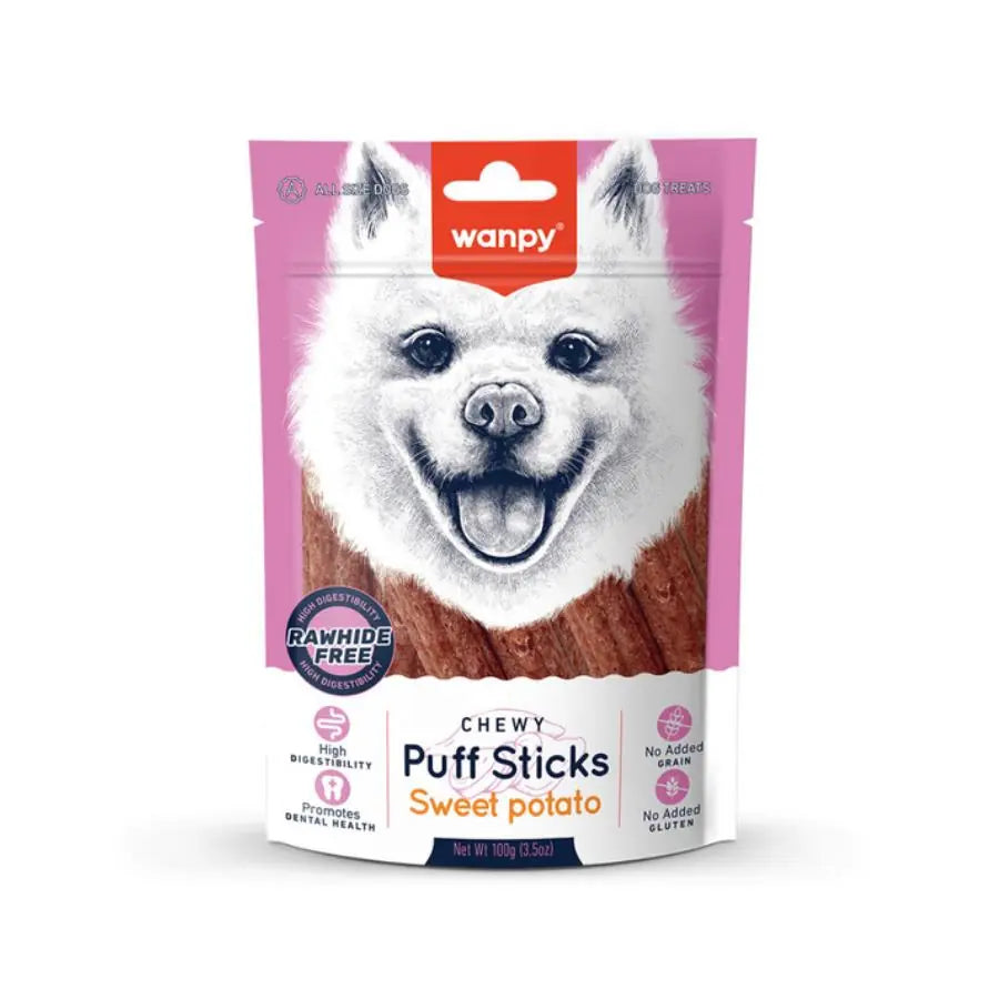 Wanpy Tahılsız Tatlı Patatesli Köpek Çiğneme Ödülü 100 g paket görseli
