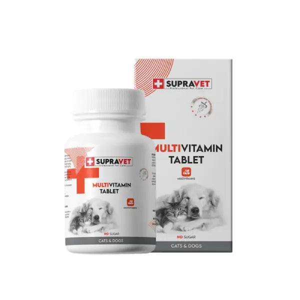 Supravet Kedi ve Köpekler için Multivitamin Tablet 75 Adet paket görseli