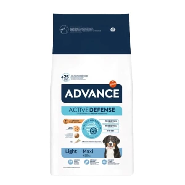 Advance Light Maxi Tavuklu Büyük Irk Diyet Köpek Maması 12 kg paket görseli