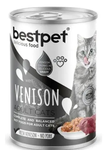 Bestpet Geyik Etli Konserve Yetişkin Kedi Maması 400 g paket görseli