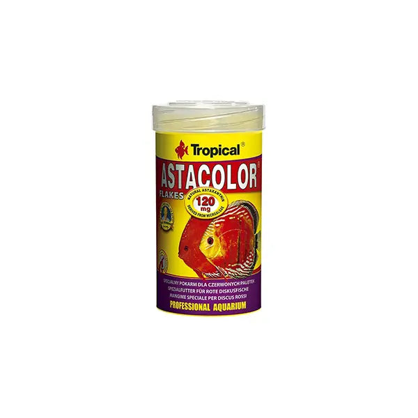 Tropical Astacolor Flakes Kırmızı Discus Balıkları için Astaksantinli Pul Yem 100 ml / 20 g paket görseli