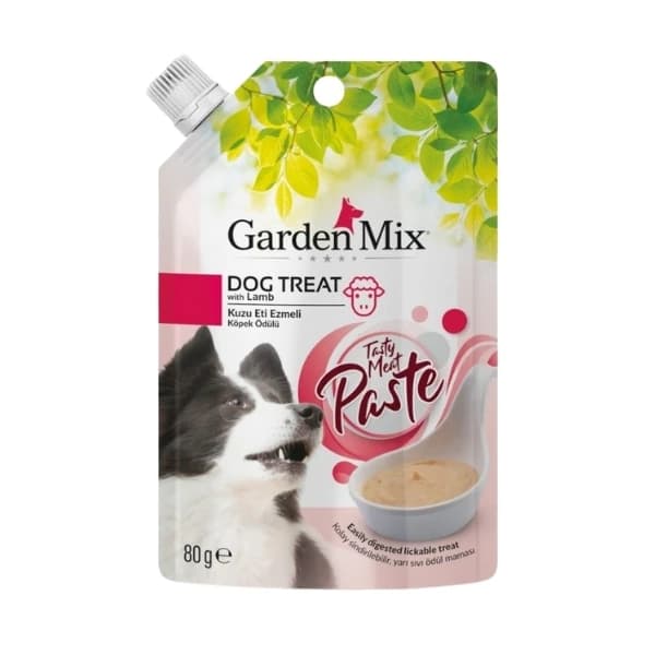 Garden Mix Kuzu Etli Ezme Sıvı Köpek Ödül Maması 1 Adet / 80 g paket görseli