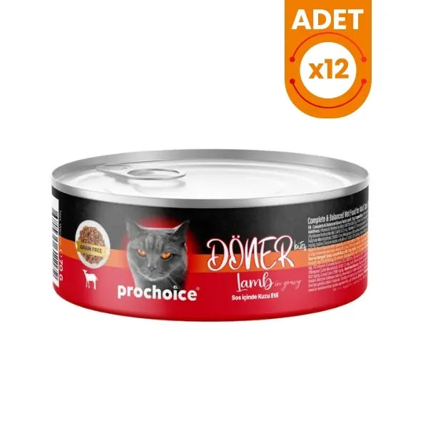 Prochoice Döner Bites Sos İçinde Kuzu Etli Yetişkin Konserve Kedi Maması 1 Adet / 70 g paket görseli