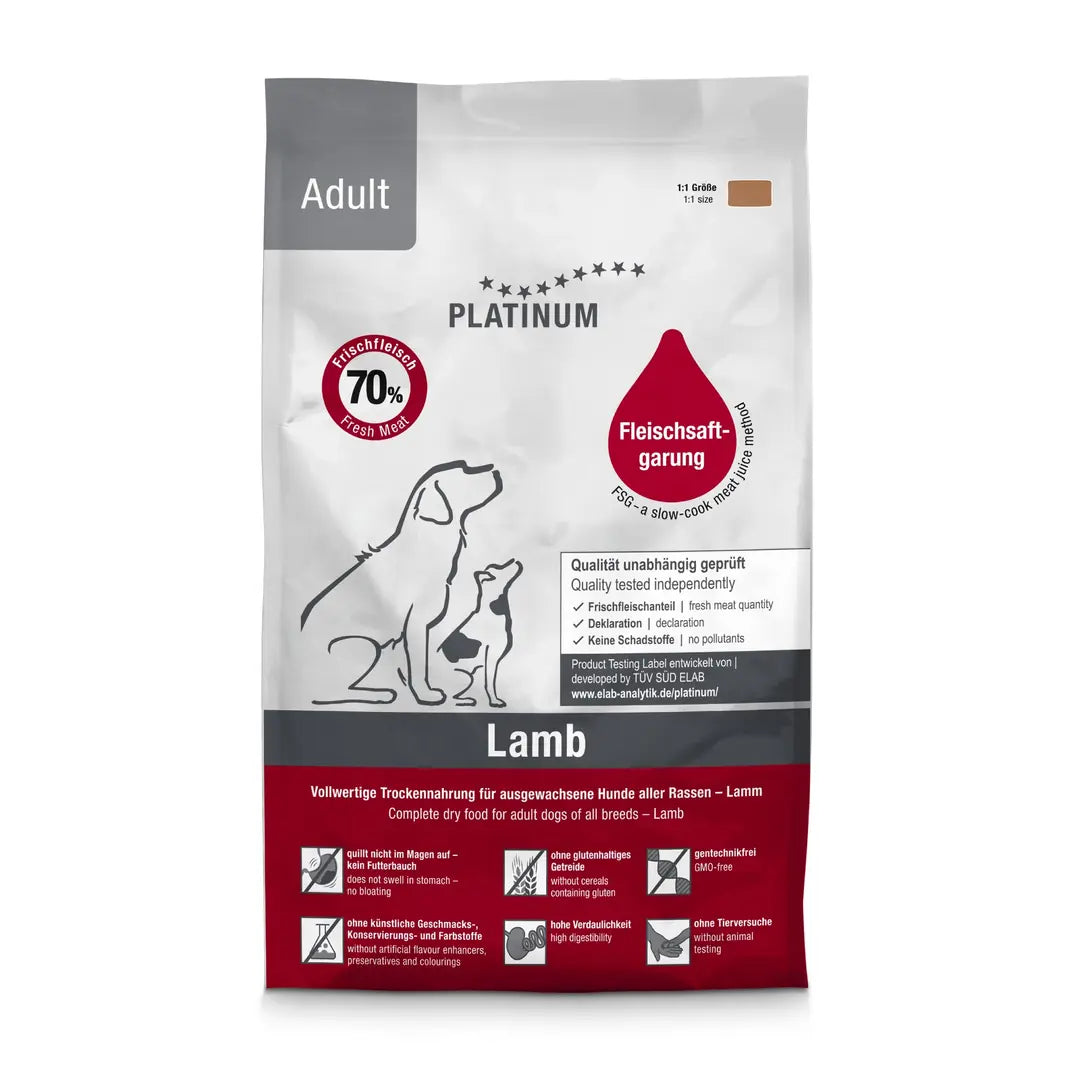 Platinum Kuzulu Yetişkin Köpek Maması 1,5 kg paket görseli