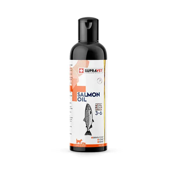 Supravet Salmon Oil Deri Tüy ve Sindirim İştah Açıcı Kedi ve Köpek Somon Yağı 200 ml paket görseli