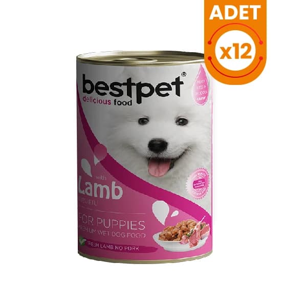 Bestpet Kuzulu Jöleli Yavru Köpek Konservesi 12 Adet paket görseli