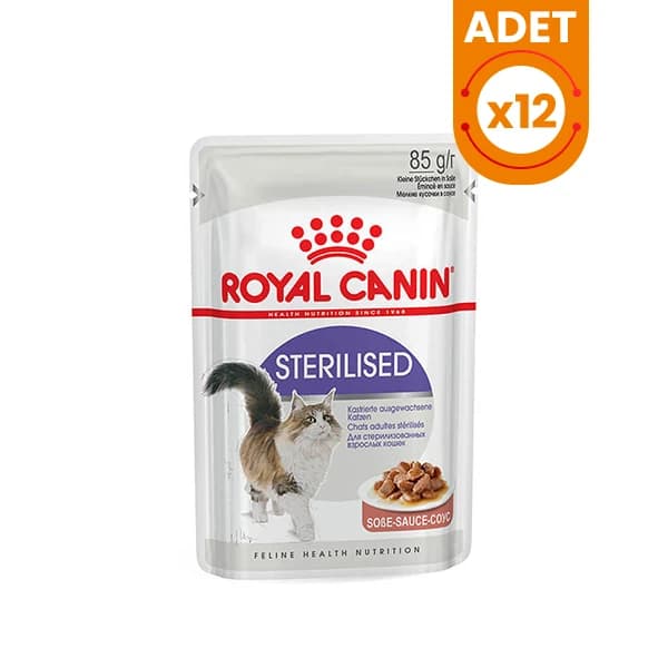 Royal Canin Sterilised Gravy Pouch Kısırlaştırılmış Kedi Maması 85 g / 12 Adet paket görseli