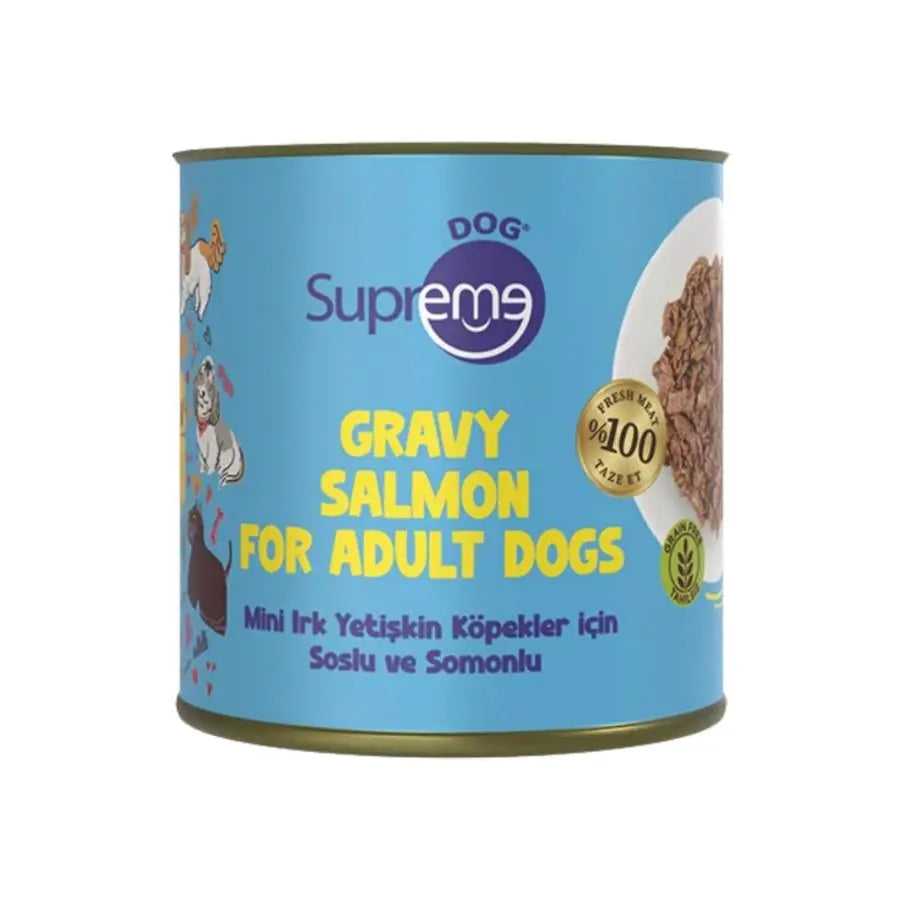 Supreme Dog Sos İçinde Somonlu Mini Irk Yetişkin Köpek Konservesi 200 g paket görseli