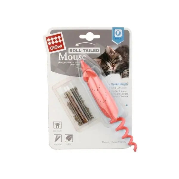 Gigwi Fare Şeklinde Catnipli Plastik Kedi Oyuncağı Turuncu / 16 Cm paket görseli