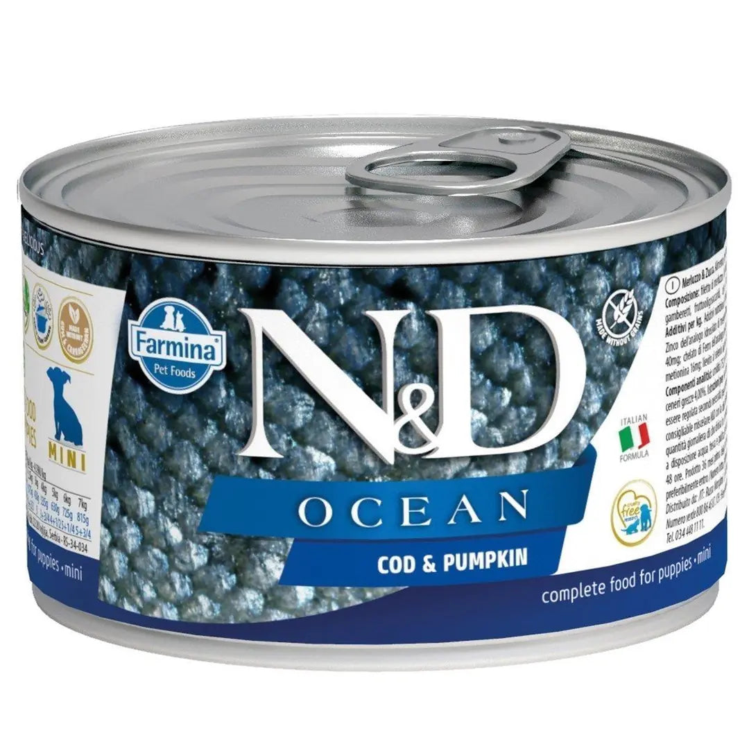 N ve D Ocean Puppy Mini Morina Balıklı ve Balkabaklı Yavru Köpek Konservesi 140 g paket görseli