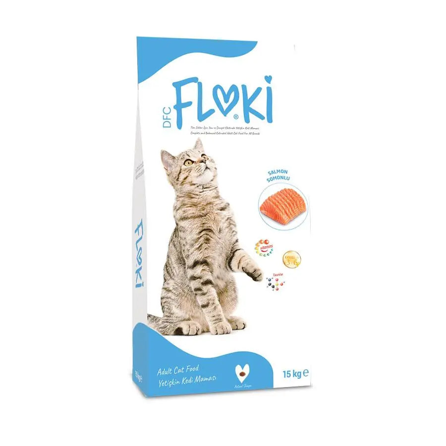 Floki Somonlu Yetişkin Kedi Maması 15 kg paket görseli