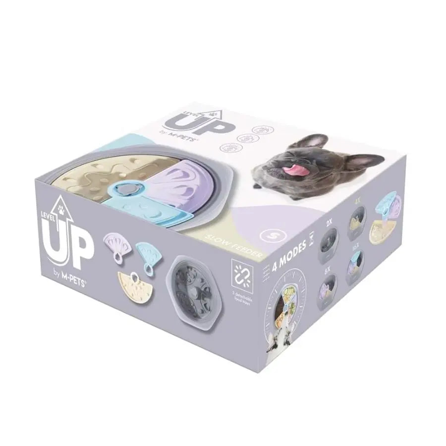 M-Pets Level Up Ayarlanabilir Yavaş Yeme Mama Kabı M paket görseli