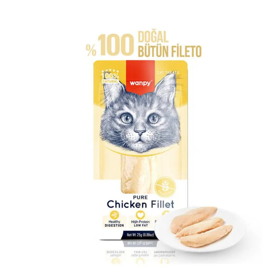 Wanpy Tavuk Fileto Kedi Ödülü 25 g / 1 paket görseli