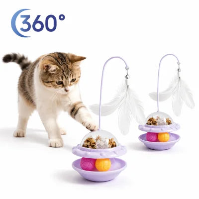 Tüylü Toplu Hacıyatmaz Model Kedi Oyuncağı
