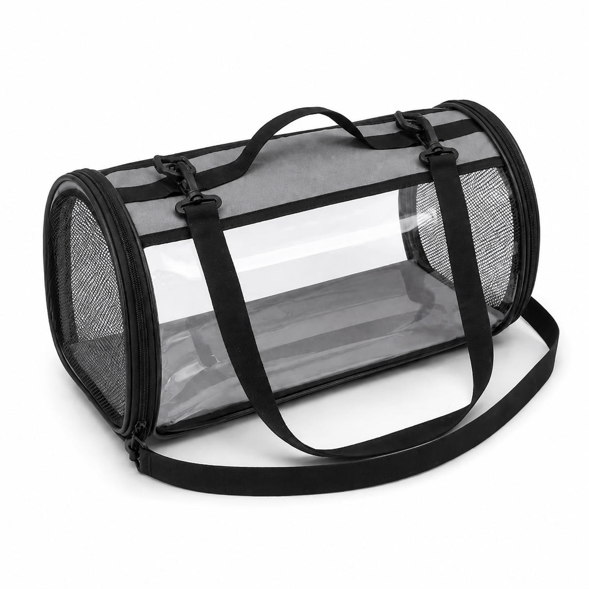 Flybag Şeffaf Taşıma Çantası Karton Tabanlı – Gri