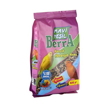 Mavi Yeşil Berra Karışık Kanarya Yemi 400G paket görseli