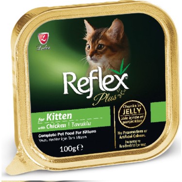 Reflex Plus Tavuklu Yavru Kedi Pate 100 G paket görseli