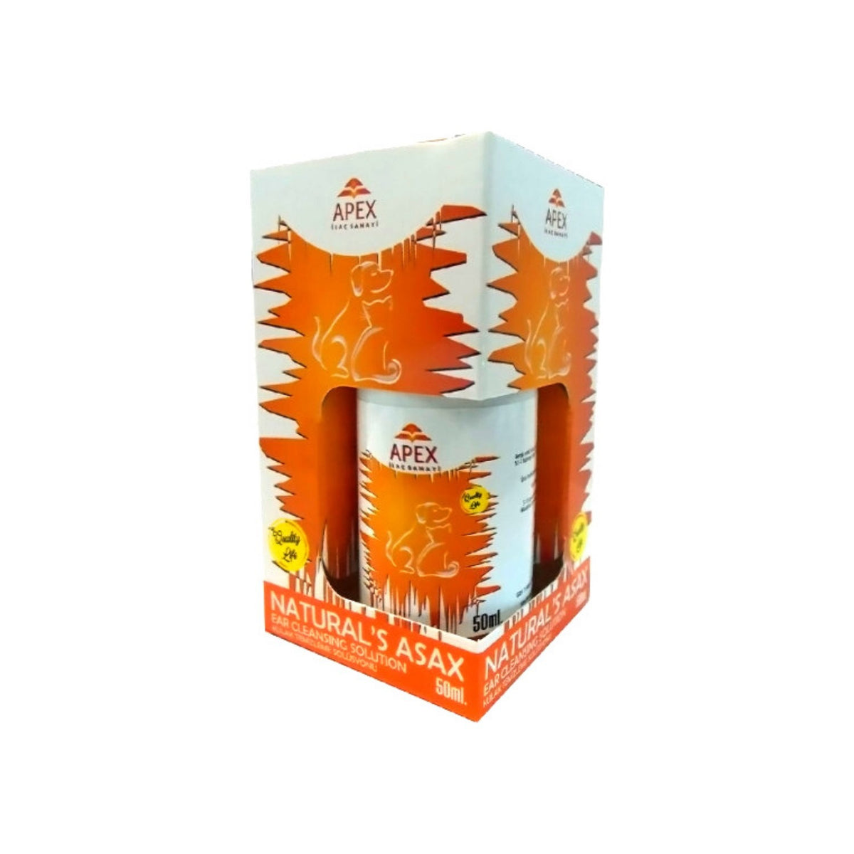 Kedi ve Köpekler için Kulak Temizleyici Apex paket görseli
