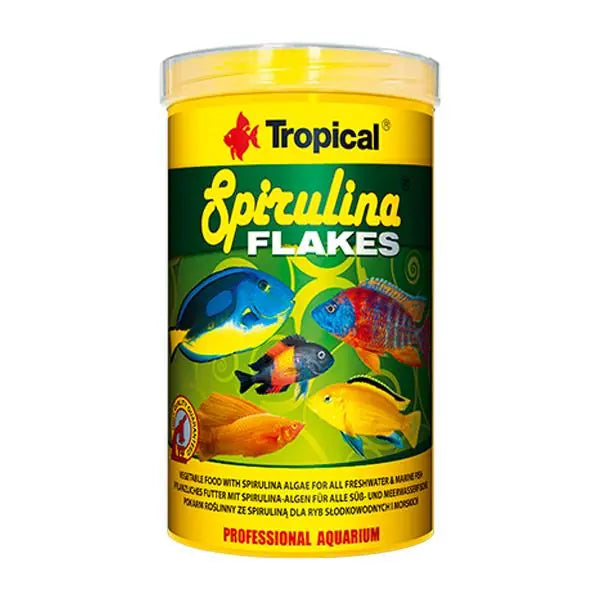 Tropical Spirulina Flakes Bitkisel Pul Balık Yemi 50 g paket görseli