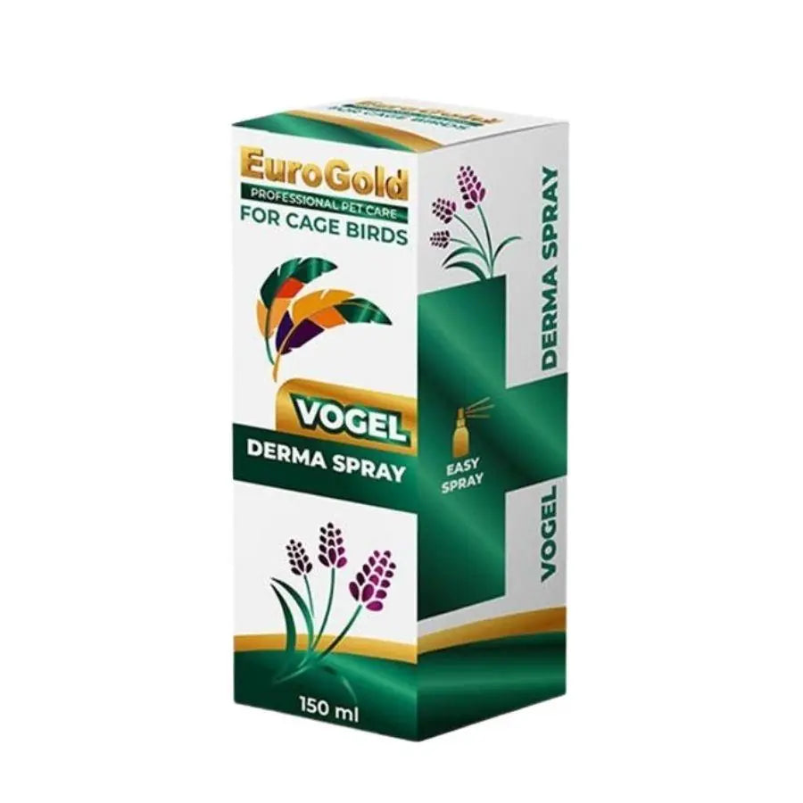 EuroGold Vogel Derma Kuşlar İçin Deri ve Tüy Bakım Spreyi 50 ml paket görseli