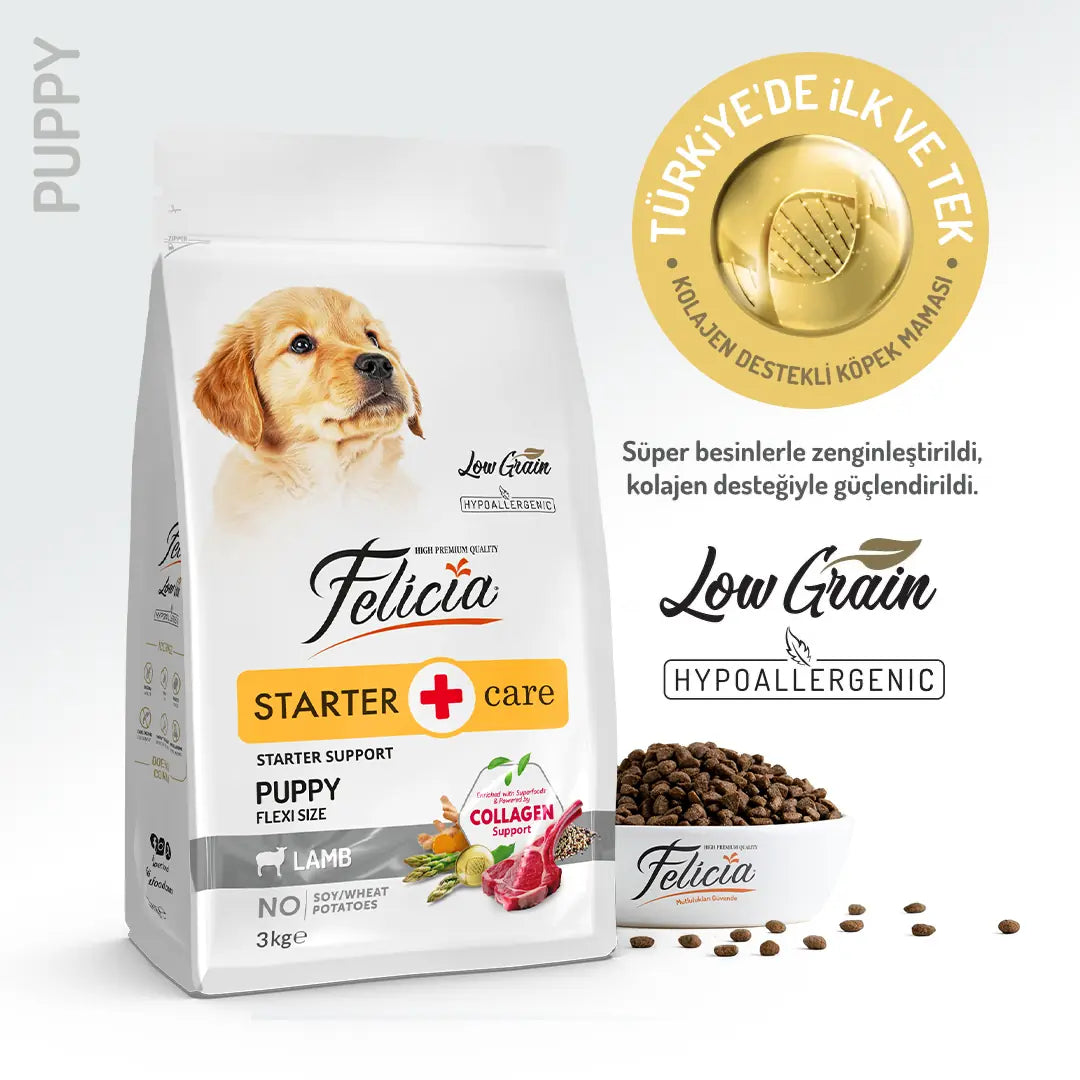 Felicia Etli Küçük Irk Yavru Köpek Maması 3 kg paket görseli