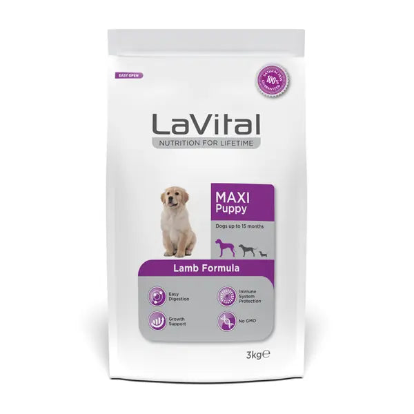 Lavital Büyük Irk Kuzu Etli Yavru Köpek Maması 15 kg paket görseli
