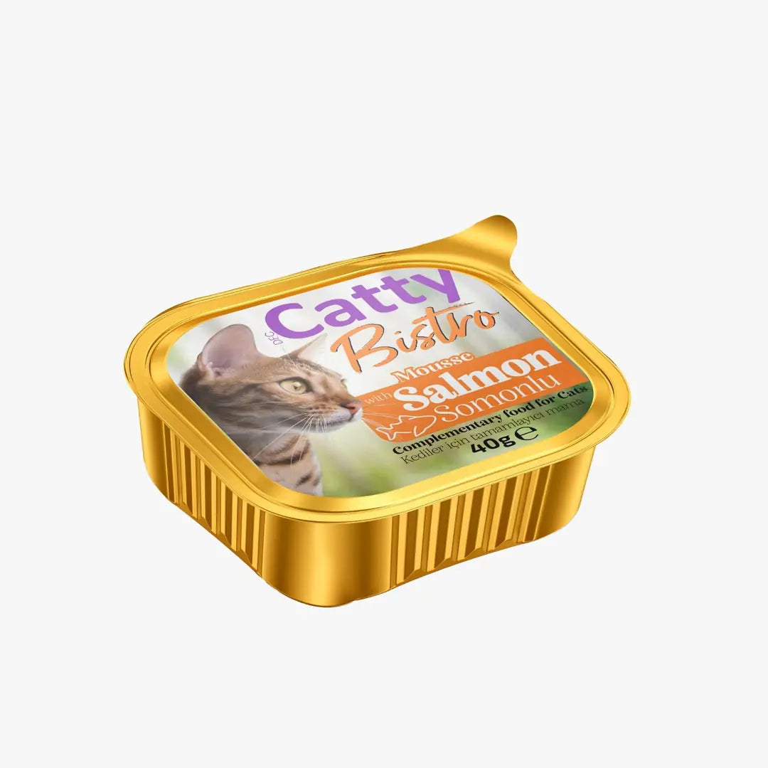 Catty Bistro Mousse Somonlu Yetişkin Kedi Konservesi 40 g paket görseli