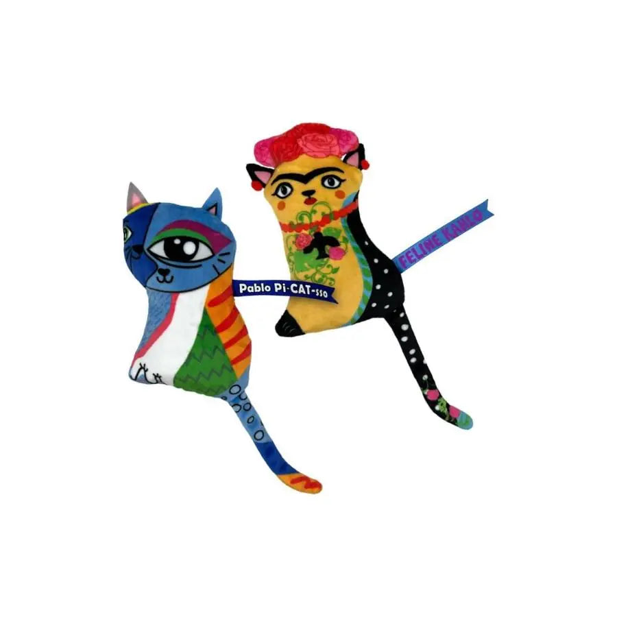 Kong Artz Kahlo Picasso Peluş Kedi Oyuncağı 2 'li 1 paket görseli