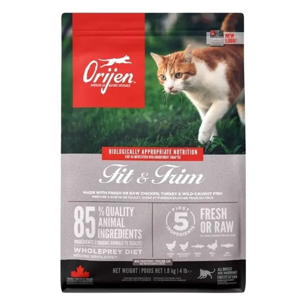 Orijen Fit-Trim Tahılsız Kilo Kontrolü için Diyet Kedi Maması 1,8 kg paket görseli