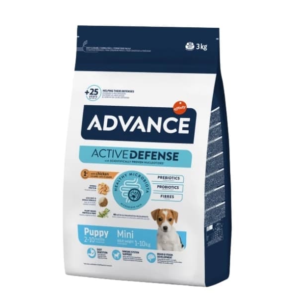 Advance Puppy Mini Tavuklu Küçük Irk Yavru Köpek Maması 3 kg paket görseli