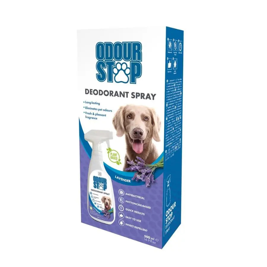 M-Pets Odour Stop Deodorant Spray Lavantalı Koku Giderici 500 ml paket görseli