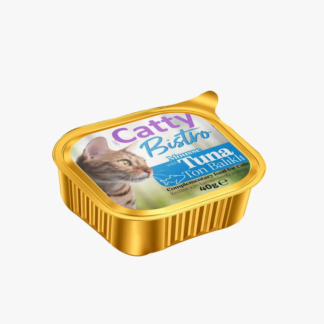 Catty Bistro Mousse Ton Balıklı Yetişkin Kedi Konservesi 40 g paket görseli