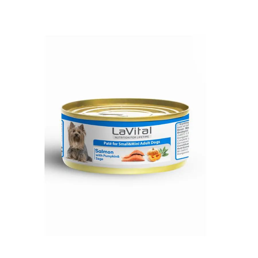 LaVital Somonlu Bal Kabaklı ve Ada Çaylı Küçük Irk Yetişkin Köpek Konservesi 85 g paket görseli